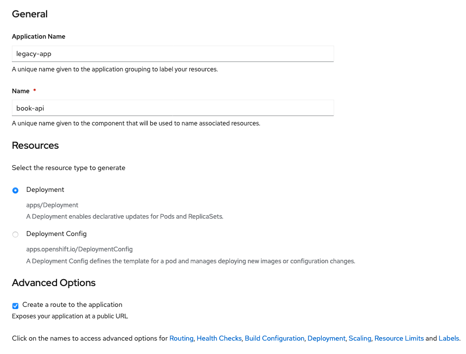Options for Deployment