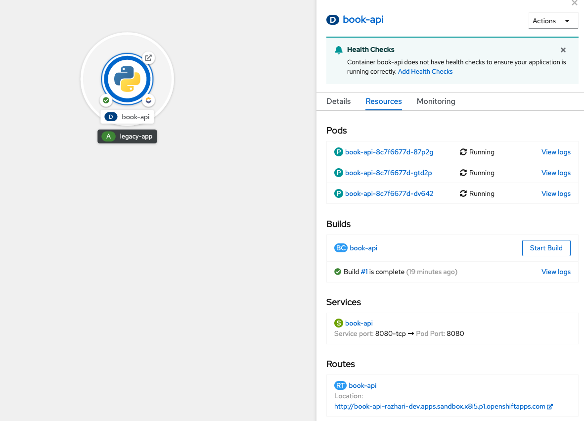 All 3 pods are running